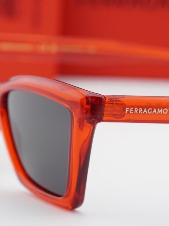 Salvatore Ferragamo SF2039SE 616 Cat Eye Sunglasses - Red / Grey main image 8
